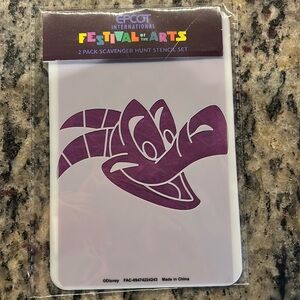 Disney stencil set ( Figment) limited edition